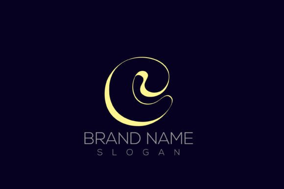 3D C Logo Vector: Initial Logo Design