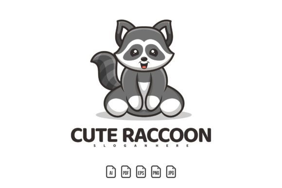 Adorable Raccoon Mascot Logo for Your Brand