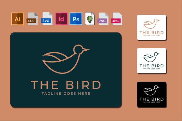 Bird Minimalist Logo Template