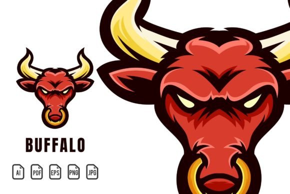 Buffalo Mascot Logo: Dynamic Design for Bold Branding