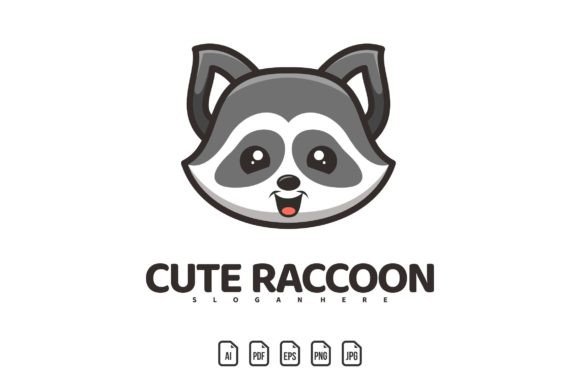 Cute Raccoon Mascot Logo: A Versatile Design Template