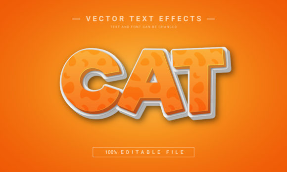 Dynamic Cat Editable Text Effect for Creative Projects