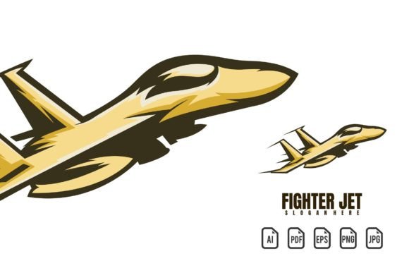 Fighter Jet Mascot Logo: A Dynamic Design Template
