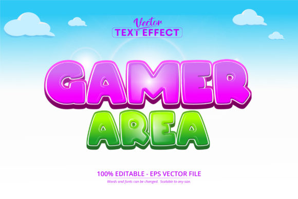 Gamer Area Text Effect