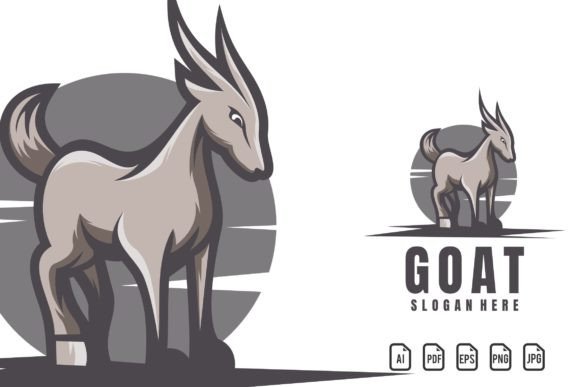 Goat Mascot Logo: Dynamic Vector Template for Bold Designs