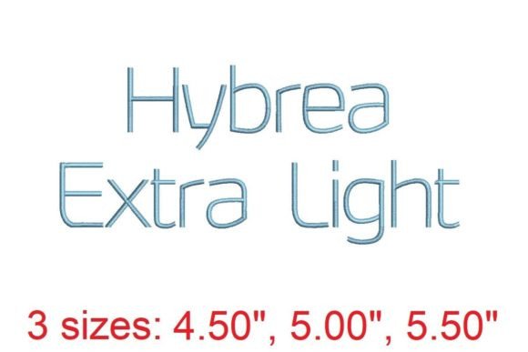 Hybrea XI: Elevate Your Embroidery with This Premium Font