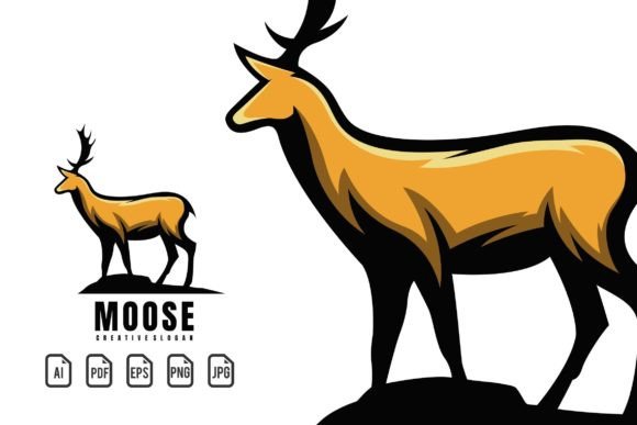 Moose Mascot Logo: A Versatile Vector Template for Your Projects