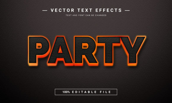 Party Editable Text Effect: Create Vibrant 3D Typography