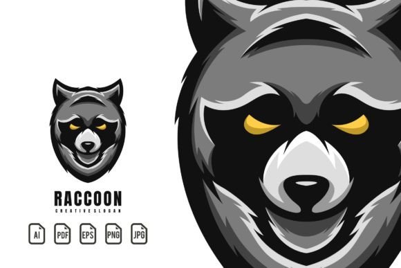 Raccoon Mascot Logo: A Versatile Vector Template for Dynamic Branding
