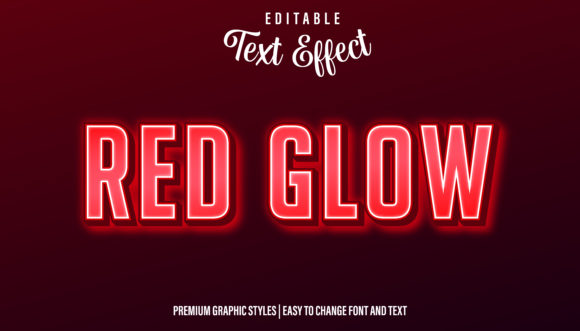 Red Neon Glow Text Effect: A Modern Design Essential