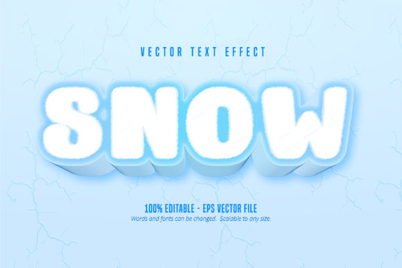 Snow Text: A Cartoon Style Text Effect for Illustrator